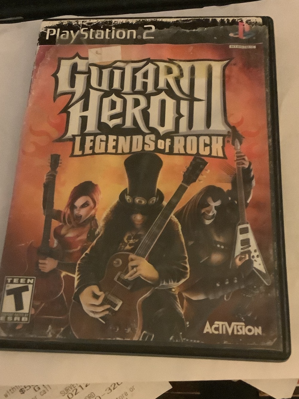 Guitar Hero III: Legends of Rock - PlayStation 2 () - Orange Cover
